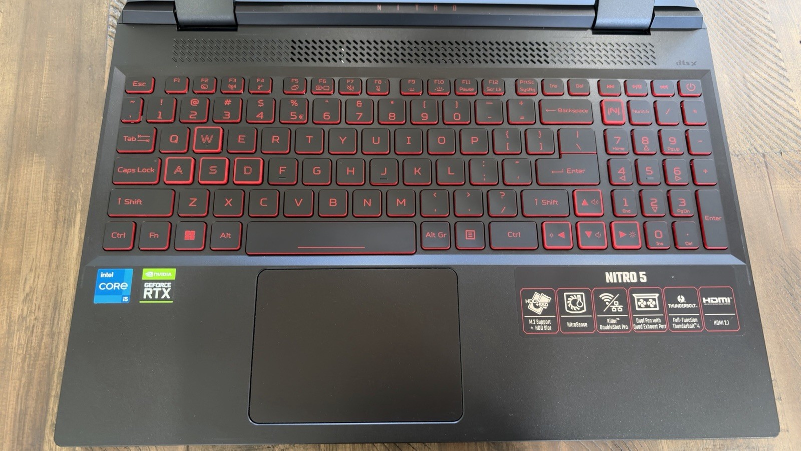 Acer Nitro 5, Intel Core i5-12500H, GeForce RTX 3050