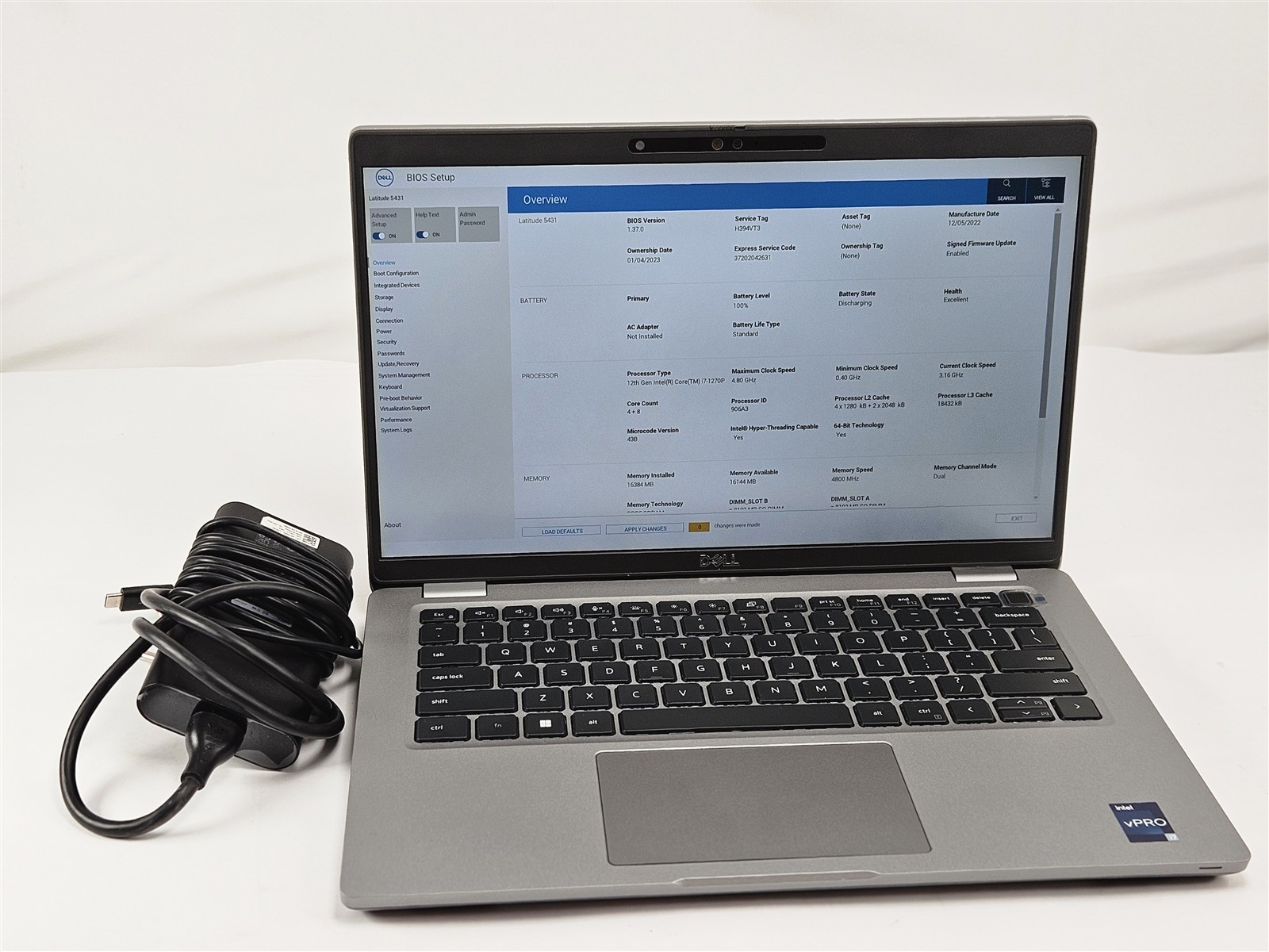 Dell i7-1270P Latitude 5431 256GB SSD 16GB 14″ FHD HDMI Wi-Fi 6E No OS