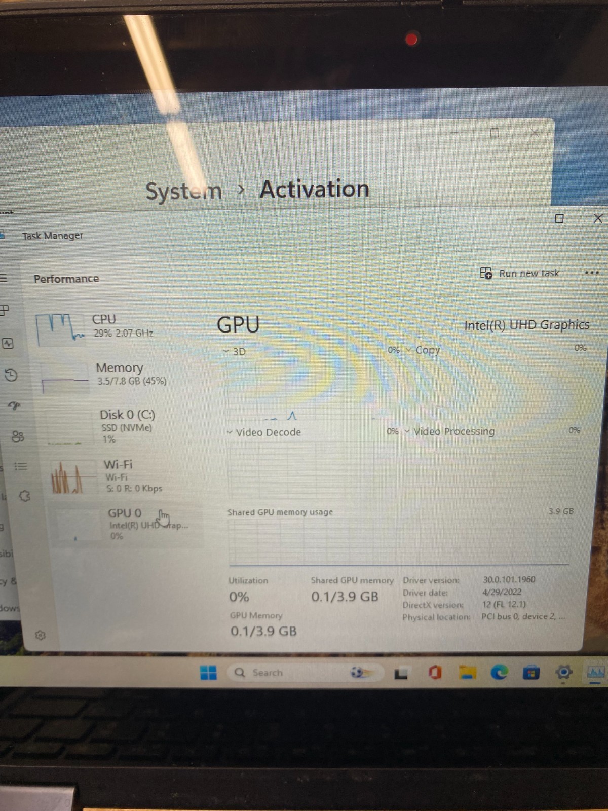 Lenovo 500w G3 Pentium N6000 1.10GHz 8GB RAM 128GB SSD Windows 11 Pro 82J4 -Good