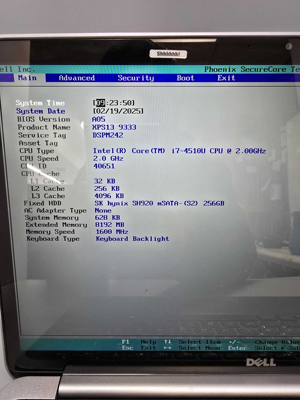 Dell XPS 13 9333 13.3″ Laptop Intel i7-4510U@ 2.0GHz 8GB RAM 256GB SSD, NO OS