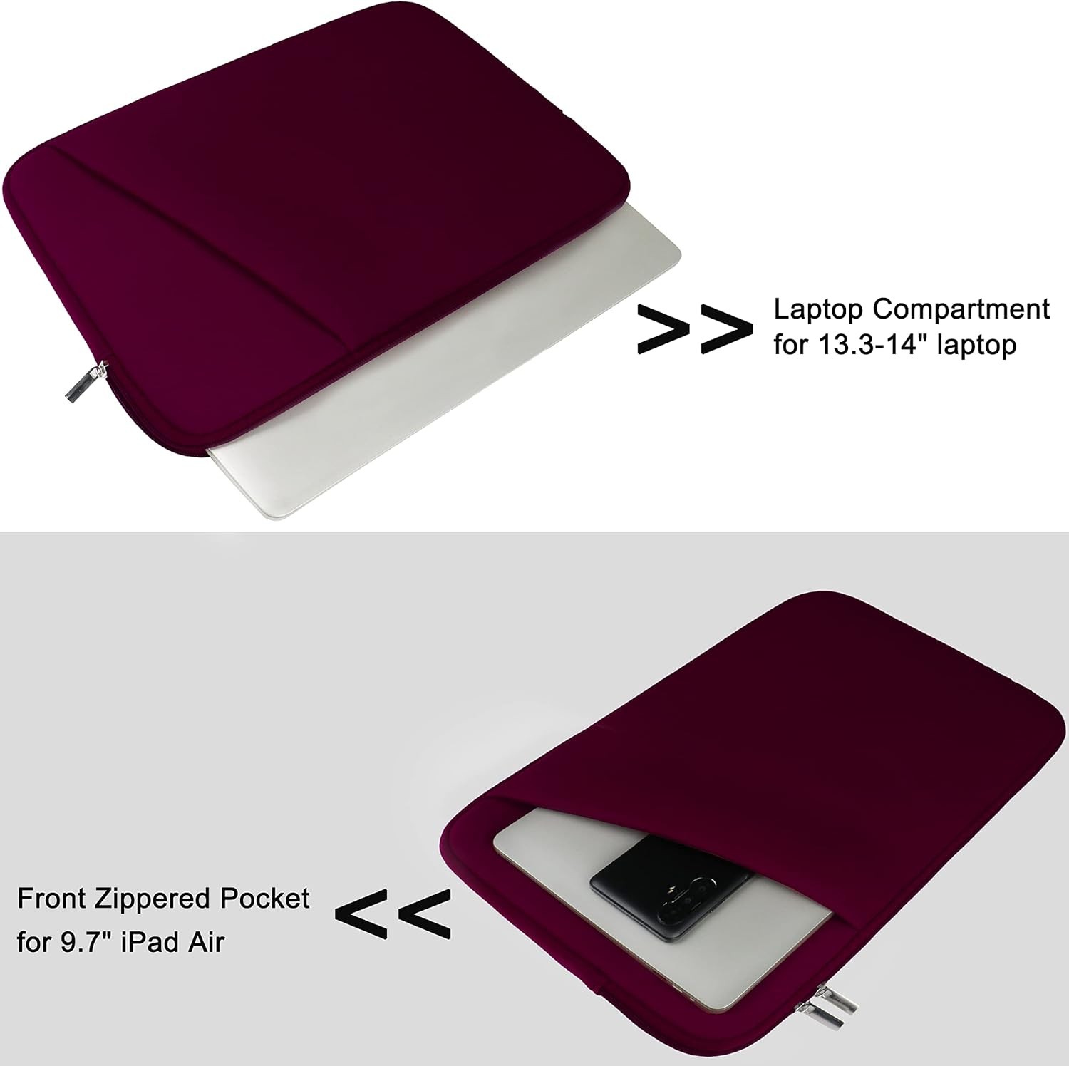 Laptop Sleeve Case 14 inch, Shockproof Protective Case Cover for 14″ MacBook Air