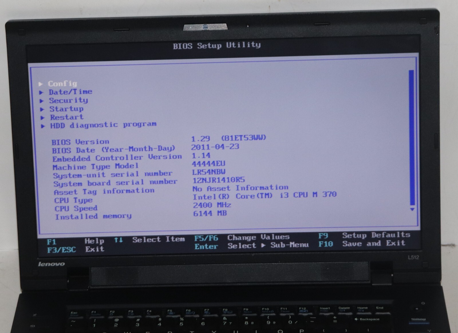 Lenovo ThinkPad L512(i3,128GBSSD, 2.40GHz, 6GB, WIN.10 PROF, WIFI READY)Webcam