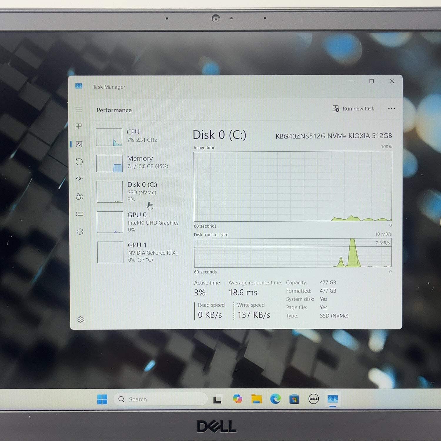 Broken Dell G15 5510 15.6″ i7-10870H 16GB RAM 512GB SSD GeForce RTX 3060 READ