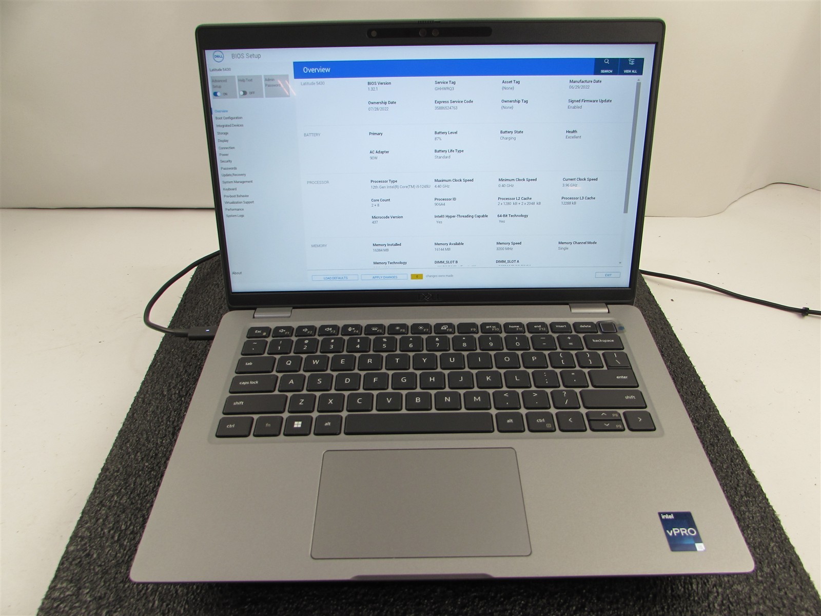 DELL LATITUDE 5430 1920X1080 FHD TOUCH I5-1245U 512GB SSD 16GB RAM NO O.S