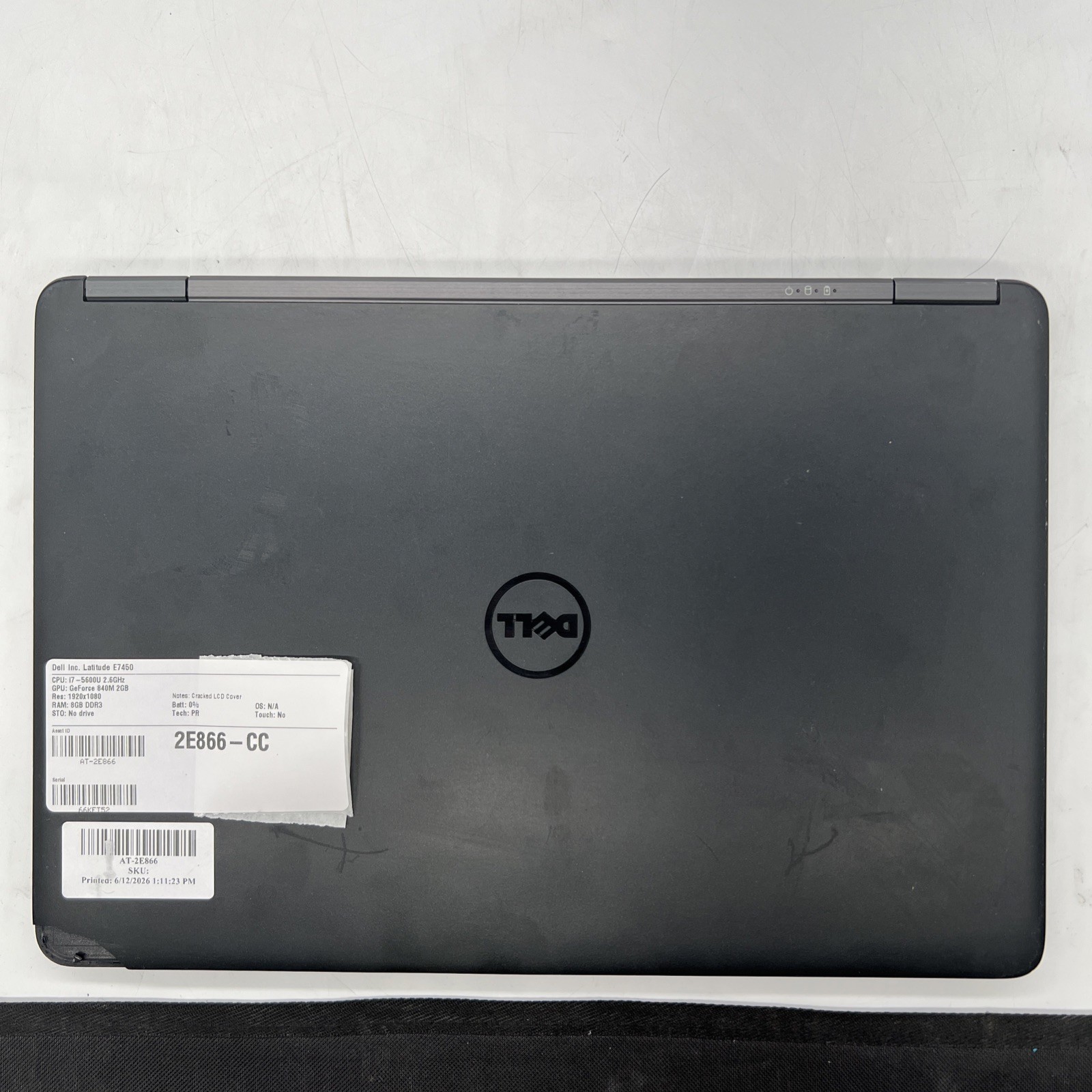 Dell Latitude E7450 i7 5600U 2.6GHz 8GB RAM No Drive No OS No Battery