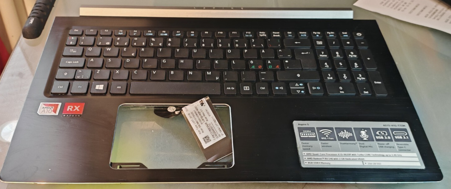 ACER A515-51 A515-41 A615-51 TOP BODY PALMREST AM20X000D00