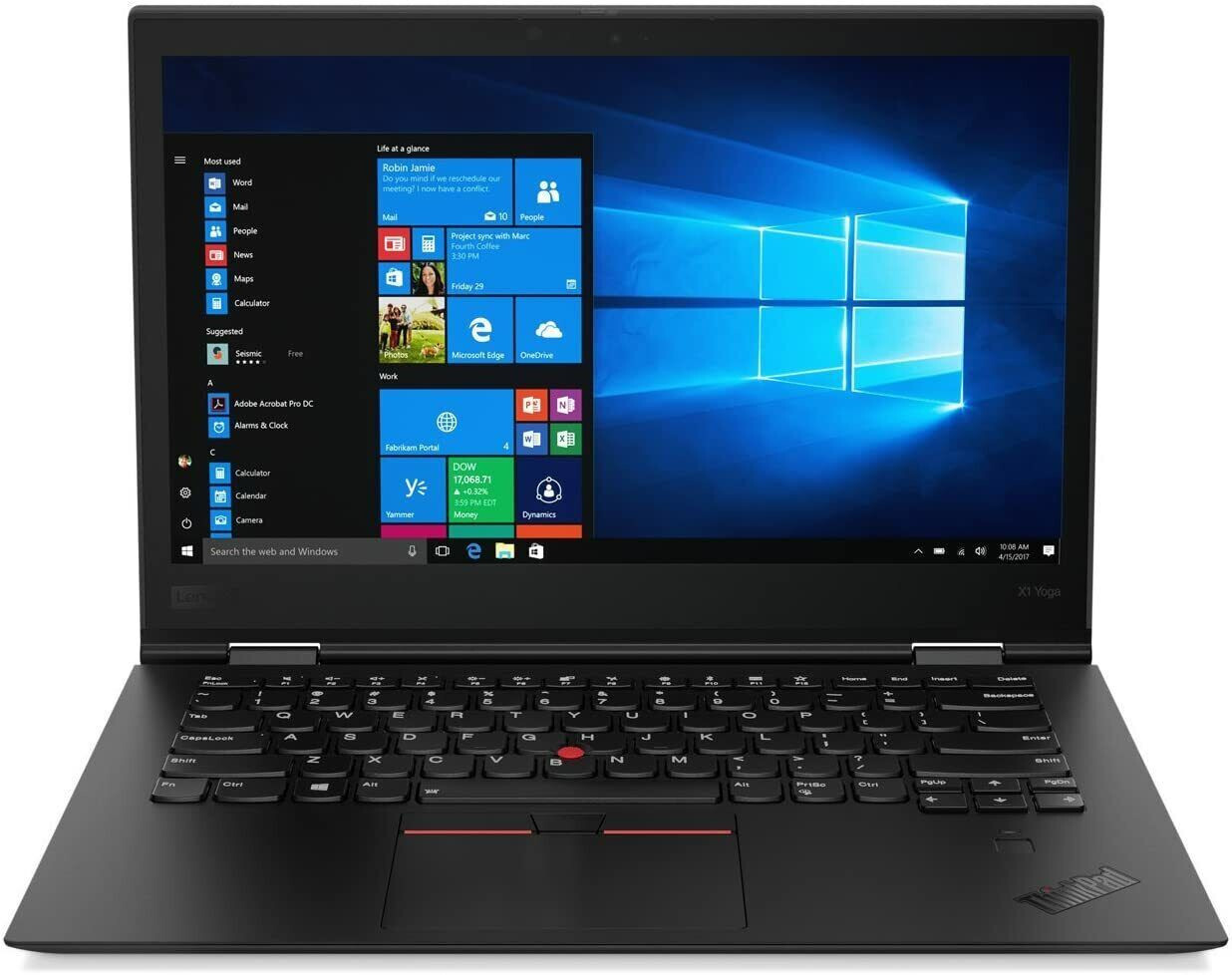 Lenovo ThinkPad Laptop 3rd Gen X1 Yoga 8th gen i5 8350U 512GB 8GB Win10p Webcam