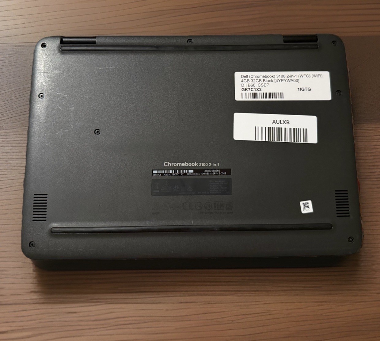 Dell Chromebook 3100 2-in-1 11.6″ Touchscreen Laptop 4GB RAM 32GB SSD WiFi Webca