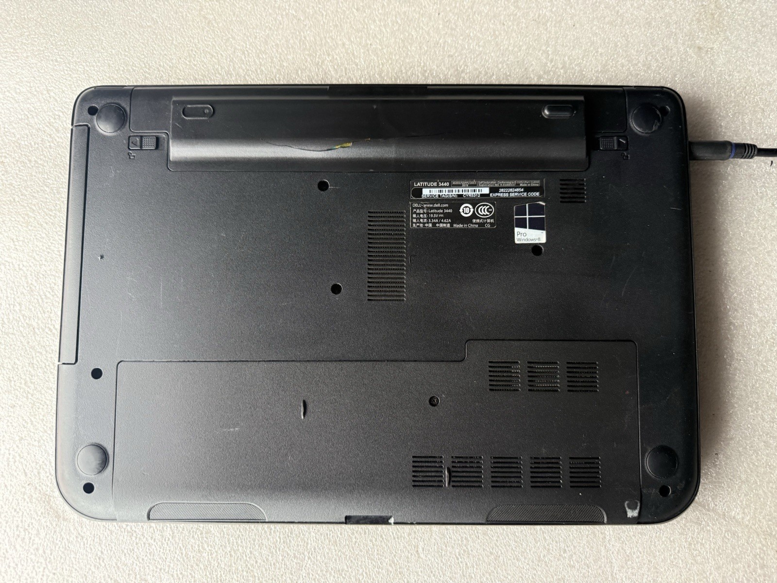 Dell Latitude 3440 Laptop 1.60GHz Core i5-4200U 8GB RAM No HDD Needs New Battery