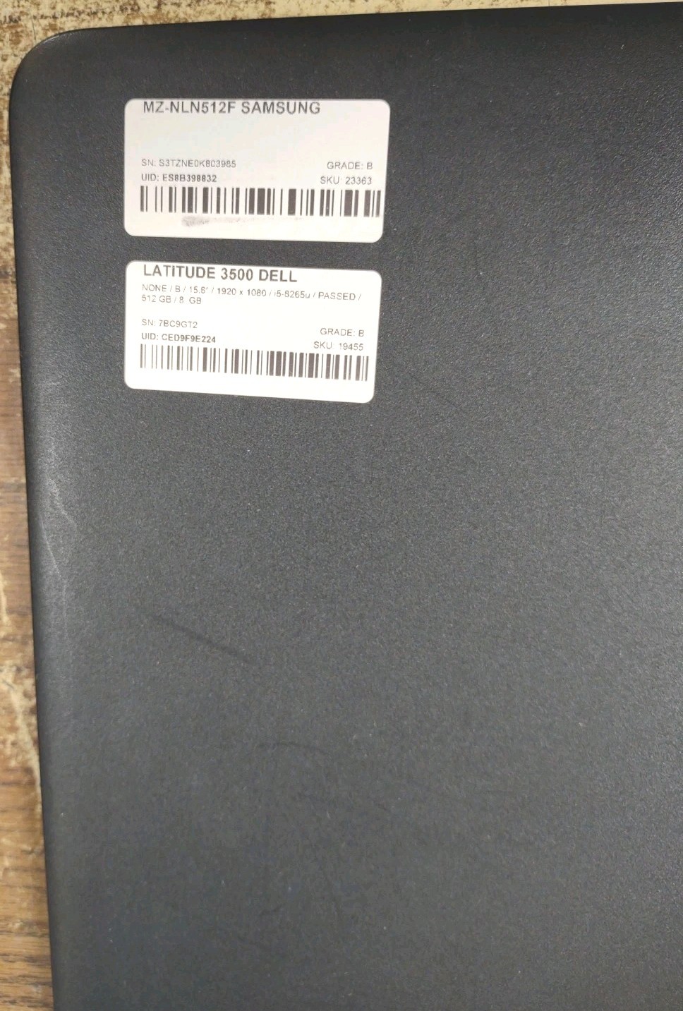 Dell Latitude 3500 Laptop W/ i5-8265U, 8GB, 512GB.