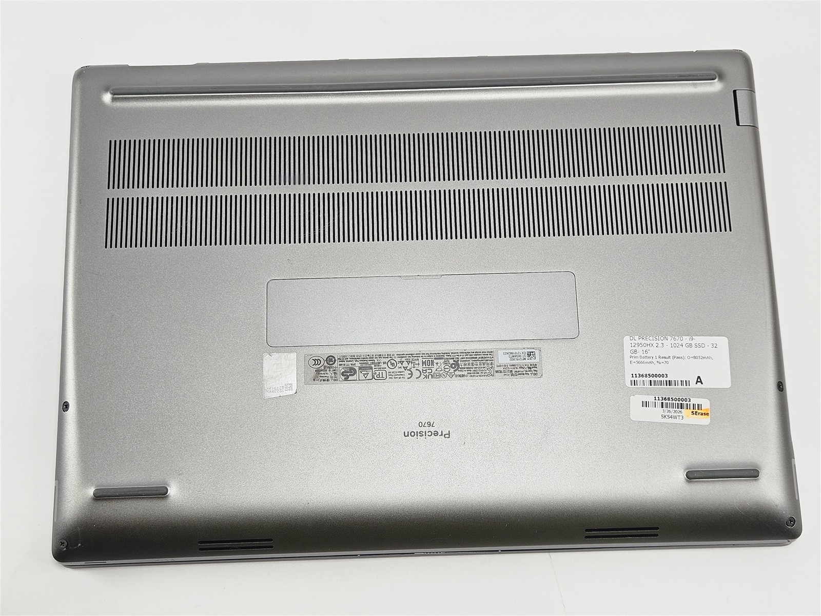 Dell Precision 7670 i9-12950HX 32GB 1TB SSD RTX 3080 Ti 16″ 4K OLED Touch Laptop