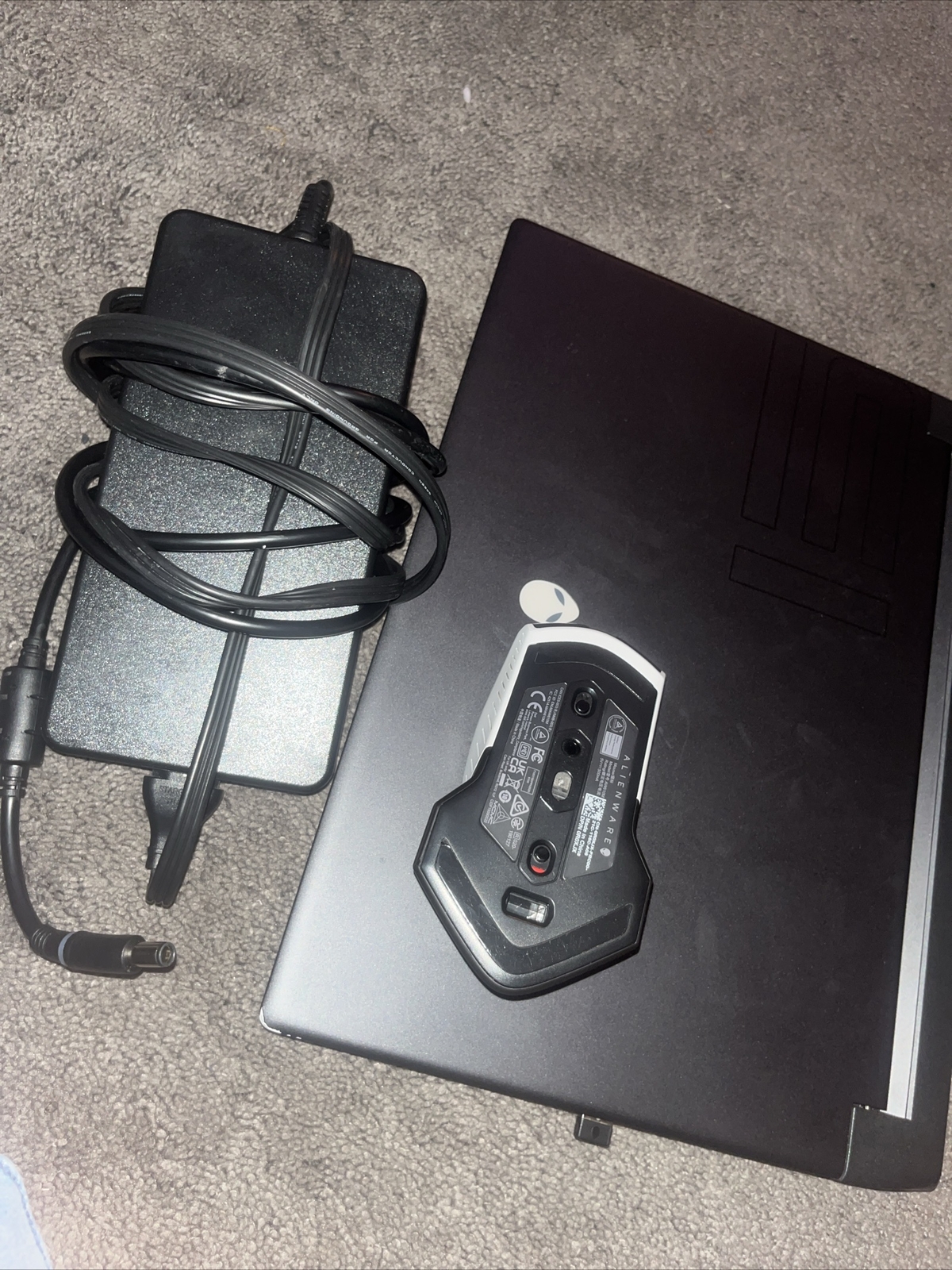 alienware m15 r7 gaming laptop W/ Charger And Mouse.