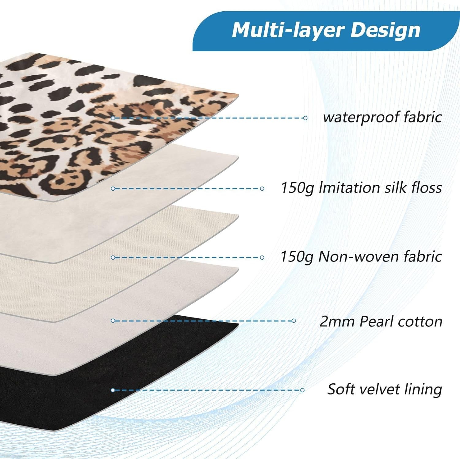 Laptop Sleeve Bag Case for 14 inch Leopard Skin Beige Portable Carrying Bag