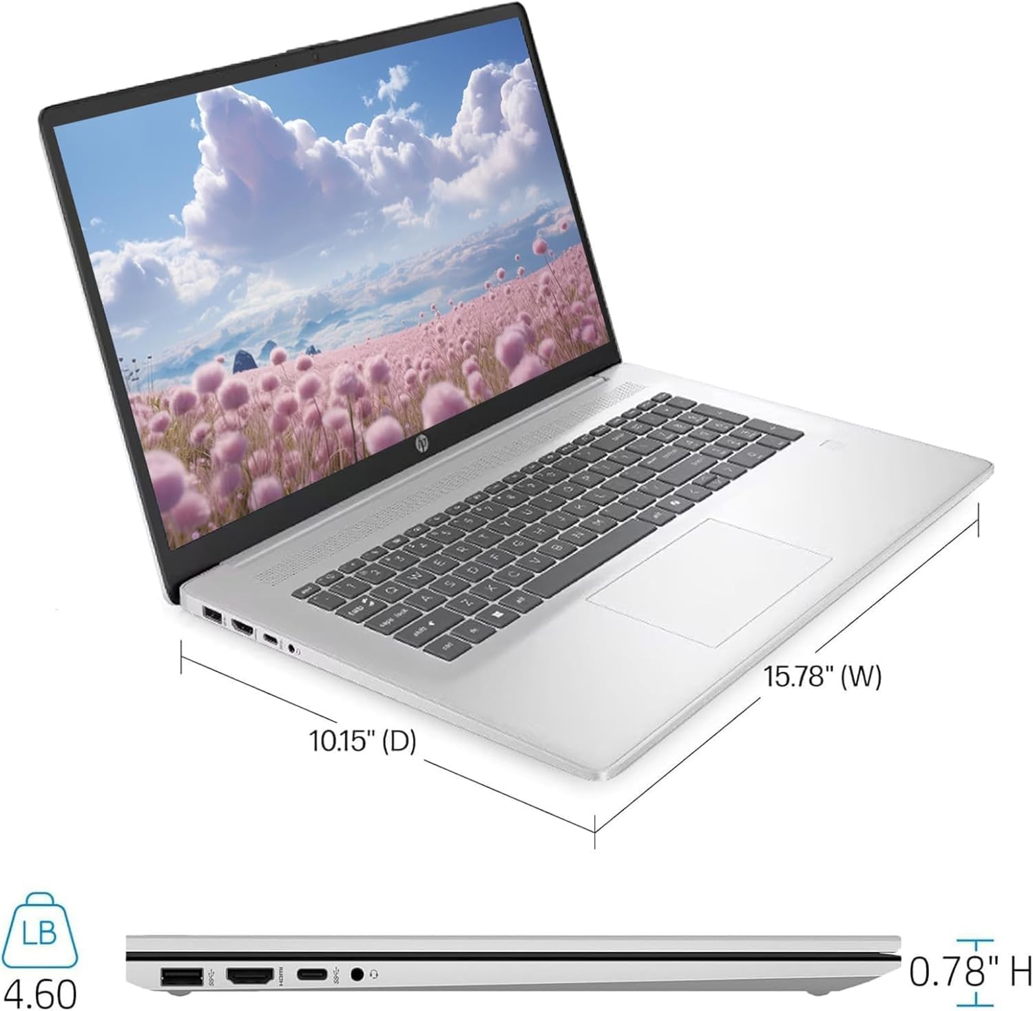 HP 17 inch Touchscreen Laptop Computer Intel 10-Core i5-1334U 32GB RAM 1TB SSD