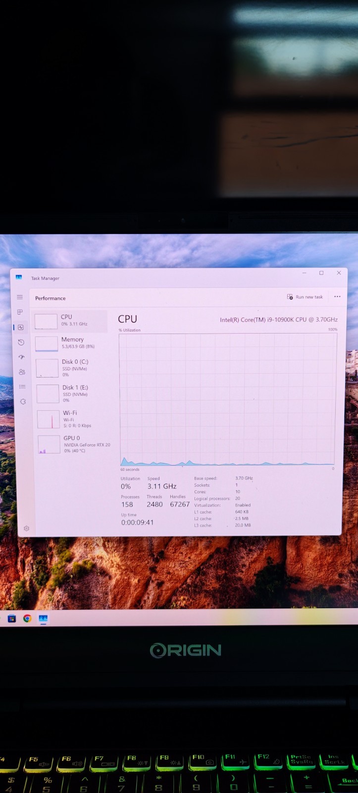 Origin EON17-X (Clevo X170SM-G) 17.3″ | i9-10900K | RTX 2080 Super | 64GB RAM |