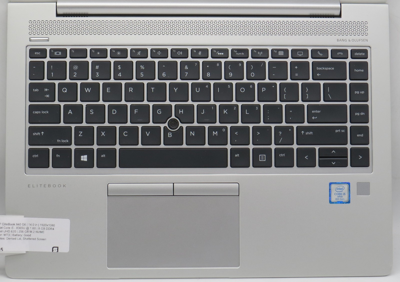 HP EliteBook 840 G6 _ i5-8365U _ 8GB RAM _ 256GB SSD _ No OS / AC *READ