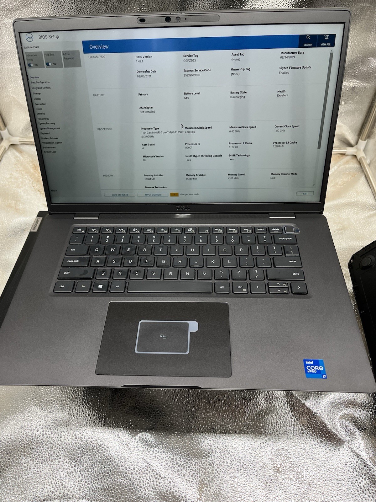Dell Latitude 7520 i7-1185G7 3.00 GHz 16GB RAM 512GB SSD Windows 11