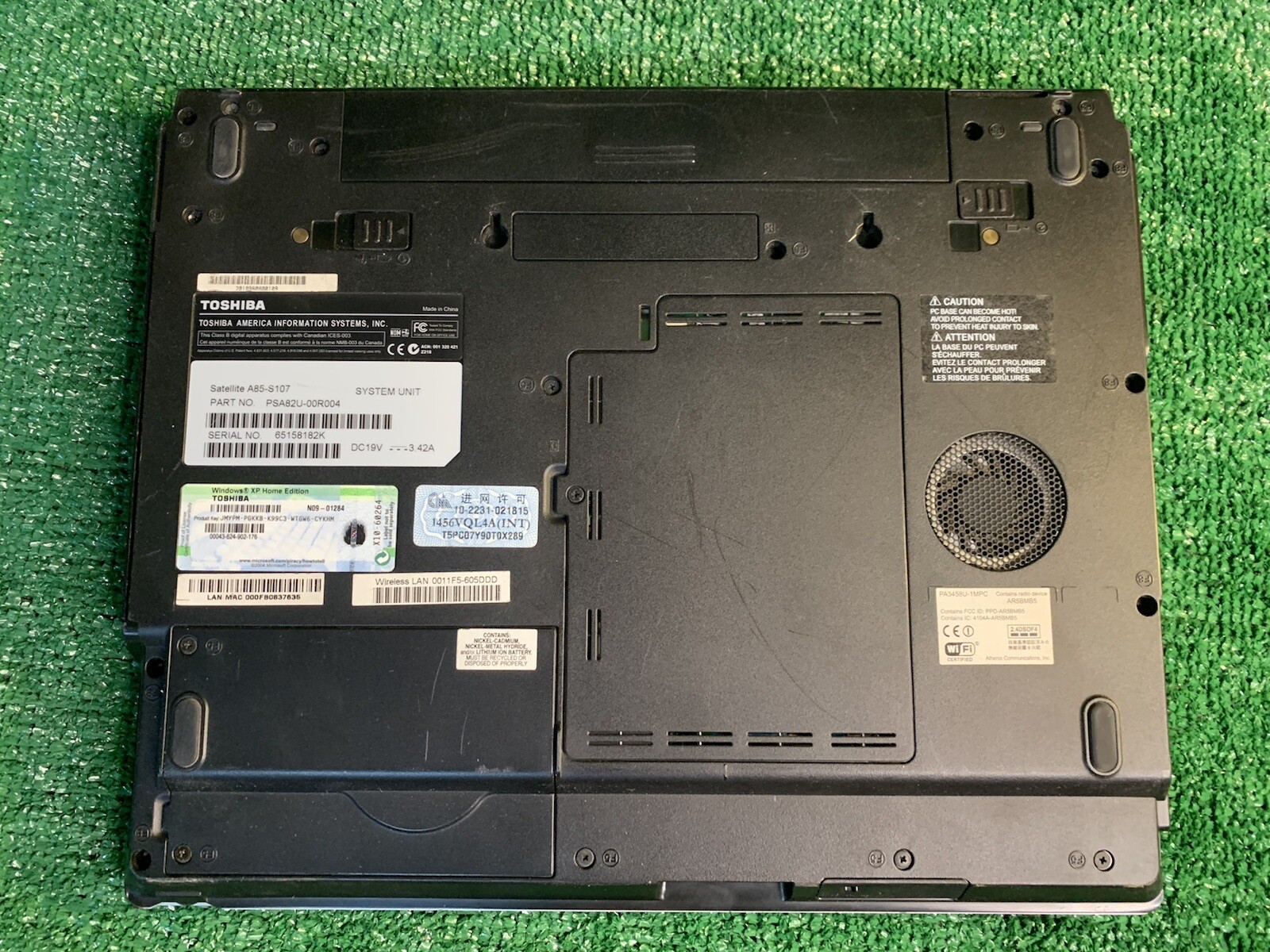 toshiba satellite a85 laptop for parts or repair