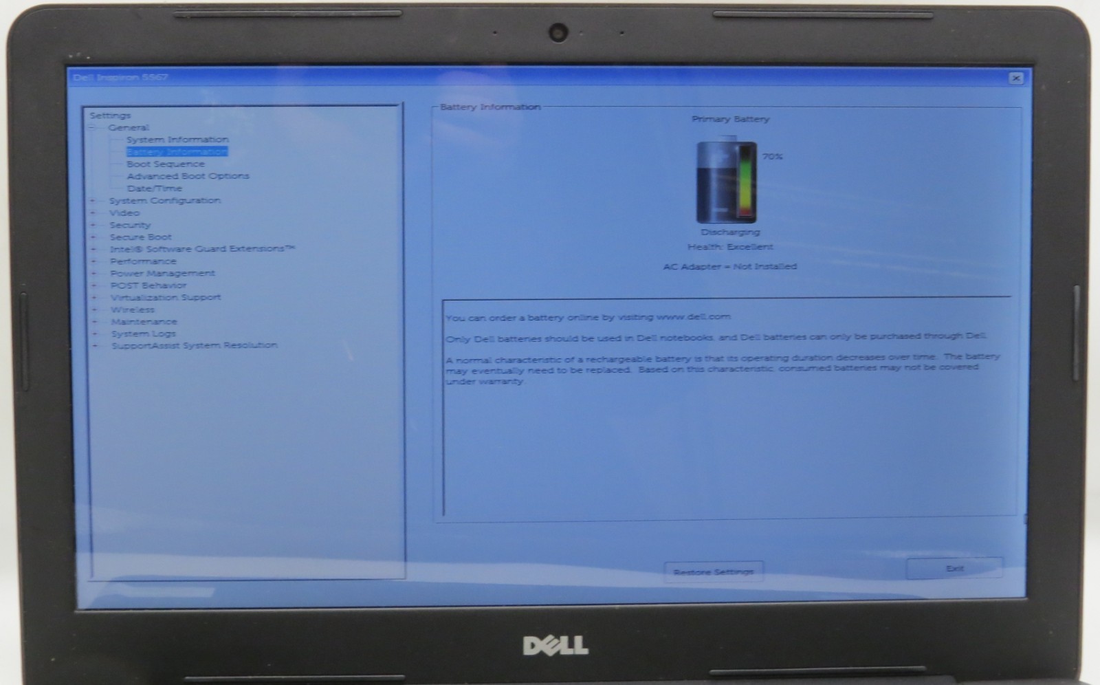 Dell Inspiron 5567 | 15.6″ i5-7200U @ 2.50GHz | 16GB DDR4 | 15.6″ | No HDD/OS/AC