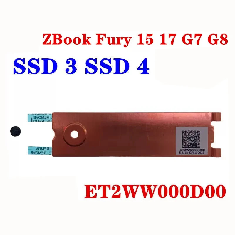 NVME M.2 SSD3 SSD4 Bracket Heatsink Plate For HP ZBook Fury 17 G7 G8 M22794-001