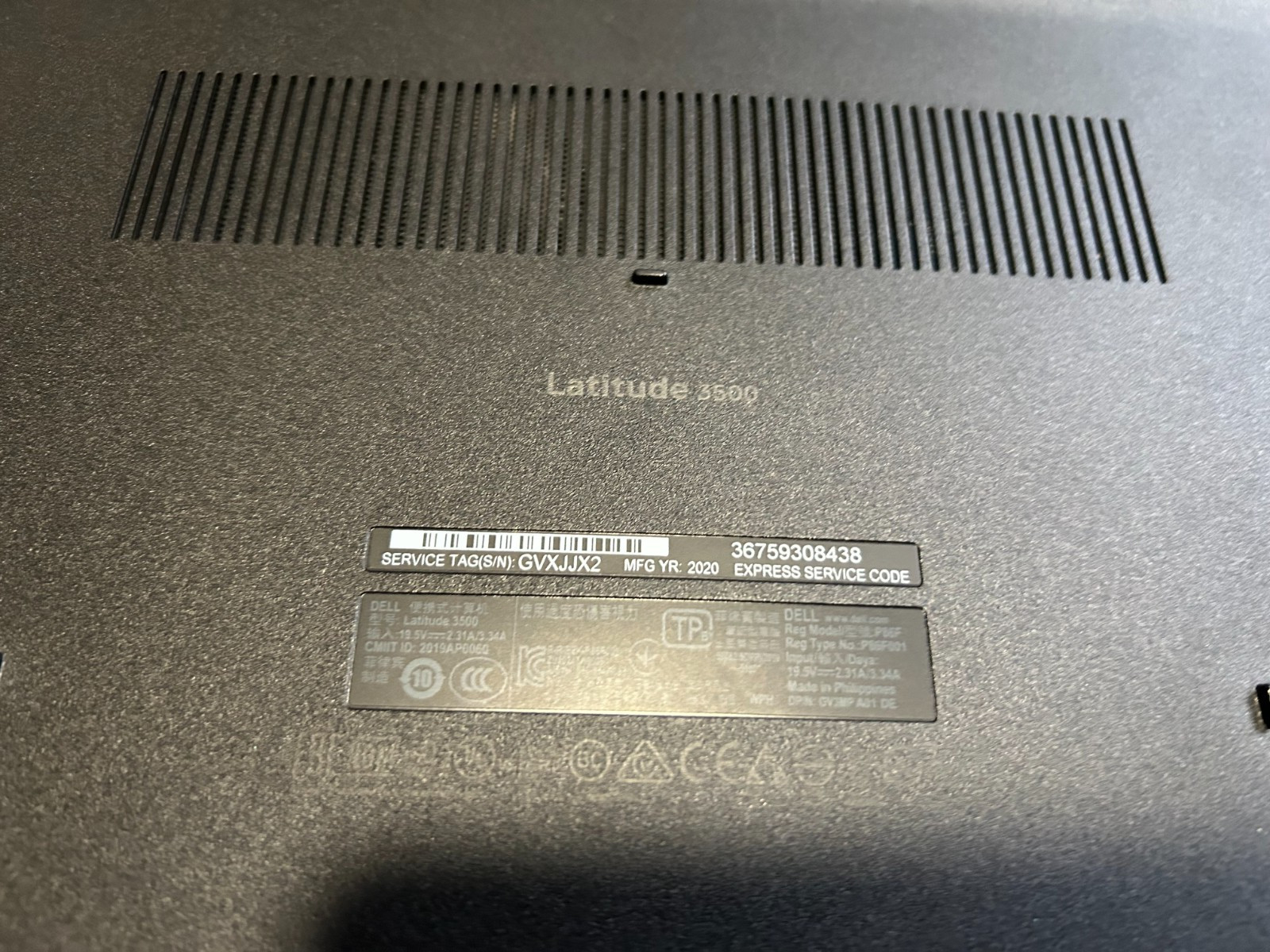 Dell Latitude 3500, i3-8145U Gen8 | 256GB SSD | 8GB Ram