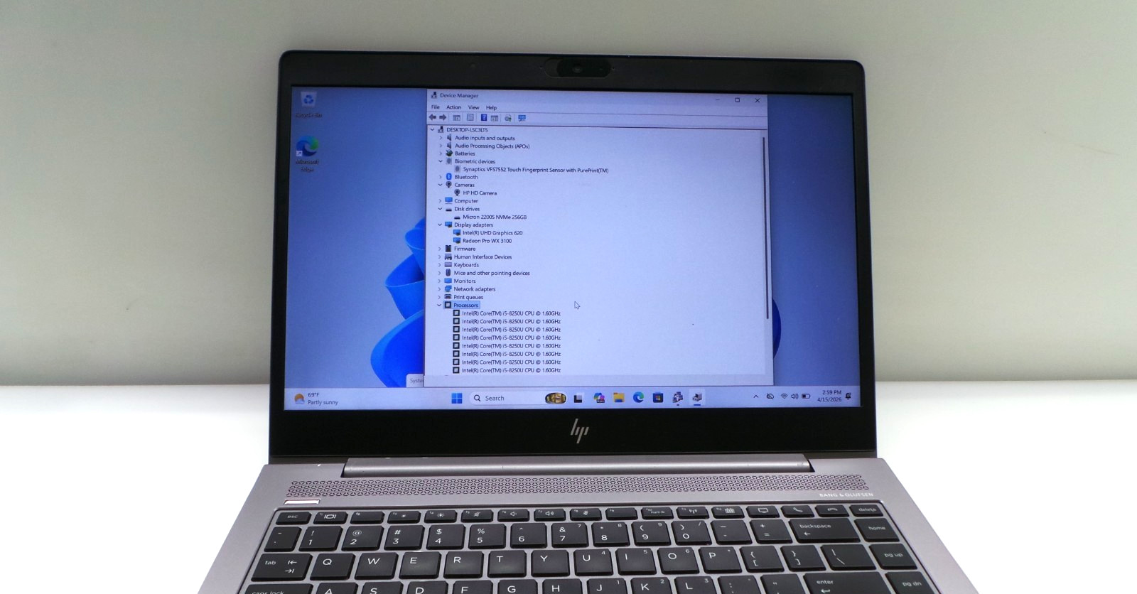 HP ZBook 14u G5 | 14″ | i5-8265U 1.60GHz | 8GB RAM 256GB NVMe | WIN 11 PRO