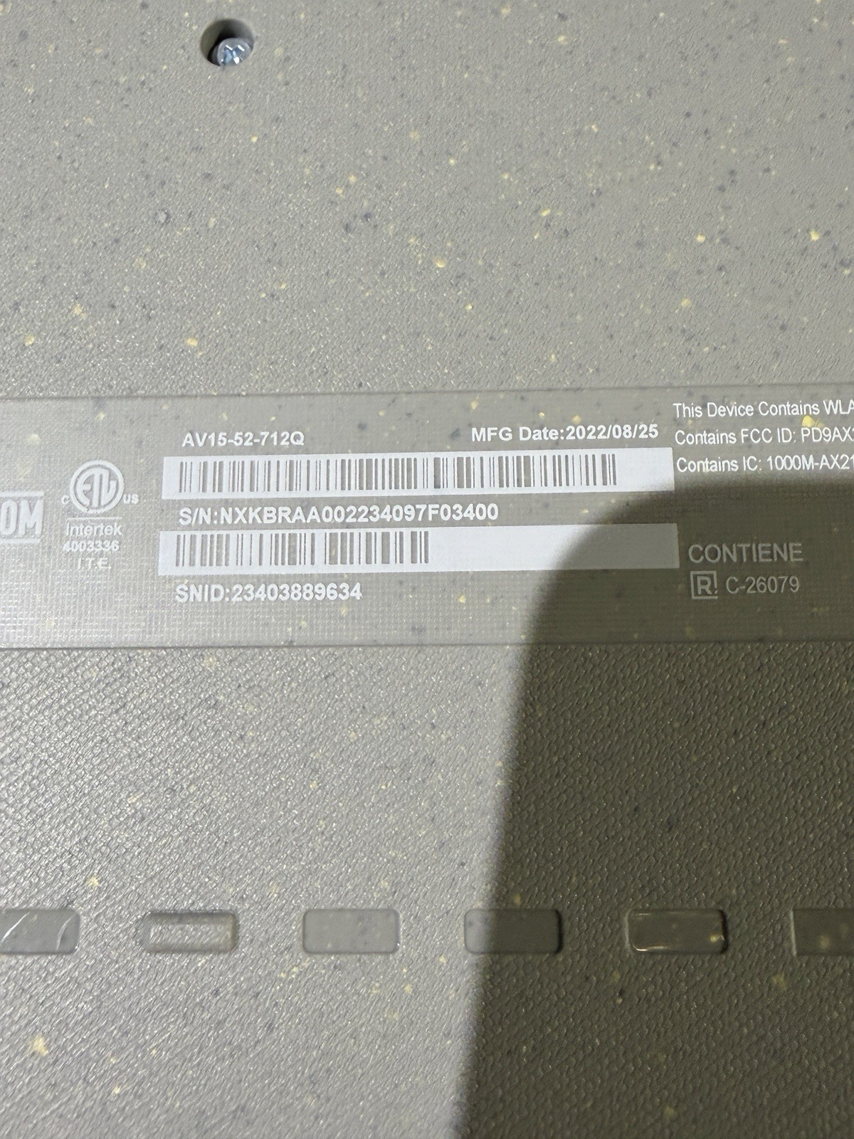 acer Aspire Vero AV15-52-712Q Intel Core i7-1255U 16GB DDR4 | 1TB SSD/ Read