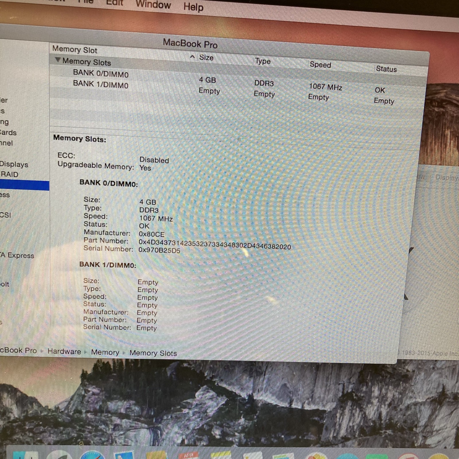 Apple MacBook Pro 13″ i5 2.5GHz 4GB RAM 256GB SSD Mac OS Yosemite A1278