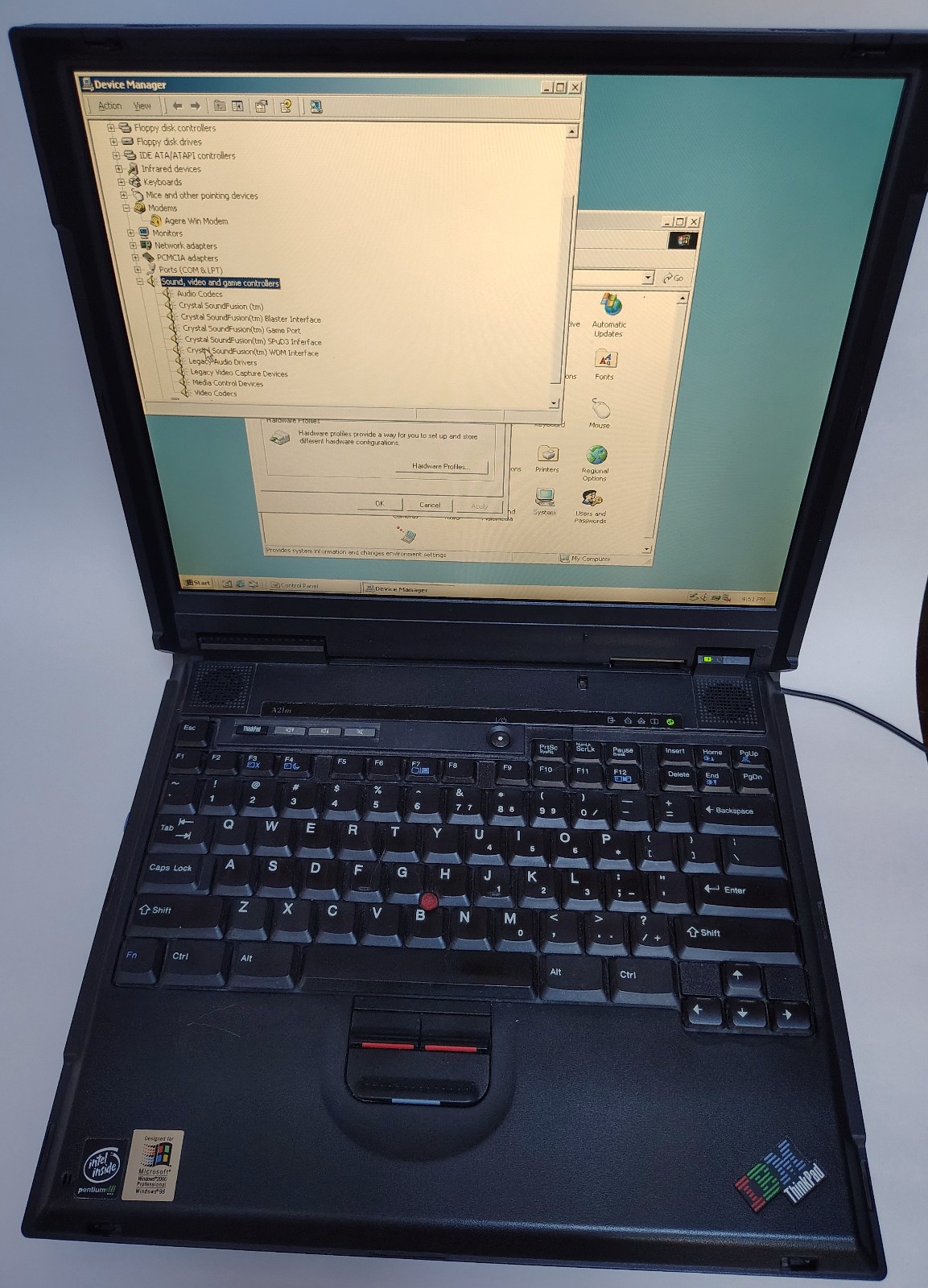 IBM ThinkPad A22m-Intel Pen. III@700MHz 320MB Ram Windows 2000 SP4 W PSU and Bag