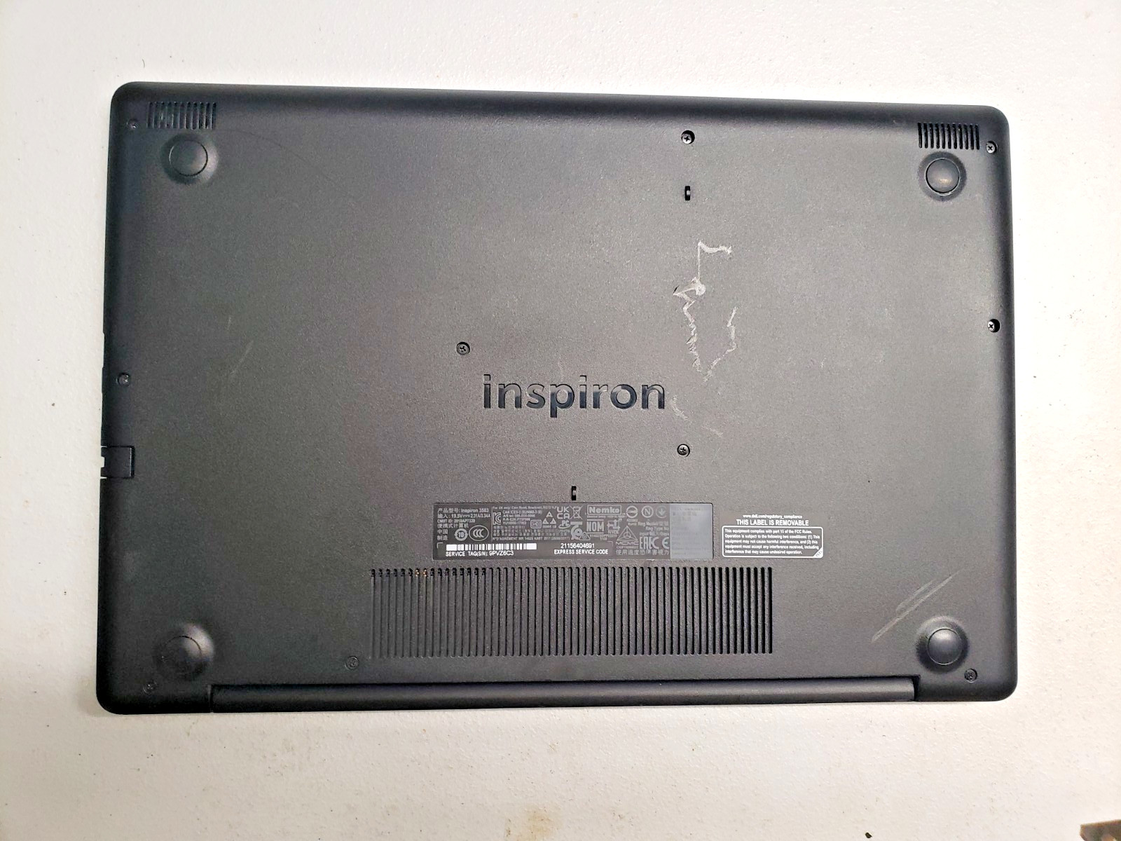 Dell Inspiron 3580 Celeron 4205U 1.80Ghz 8Gb 128Gb SSD 15.6 HD LED Charger Win11