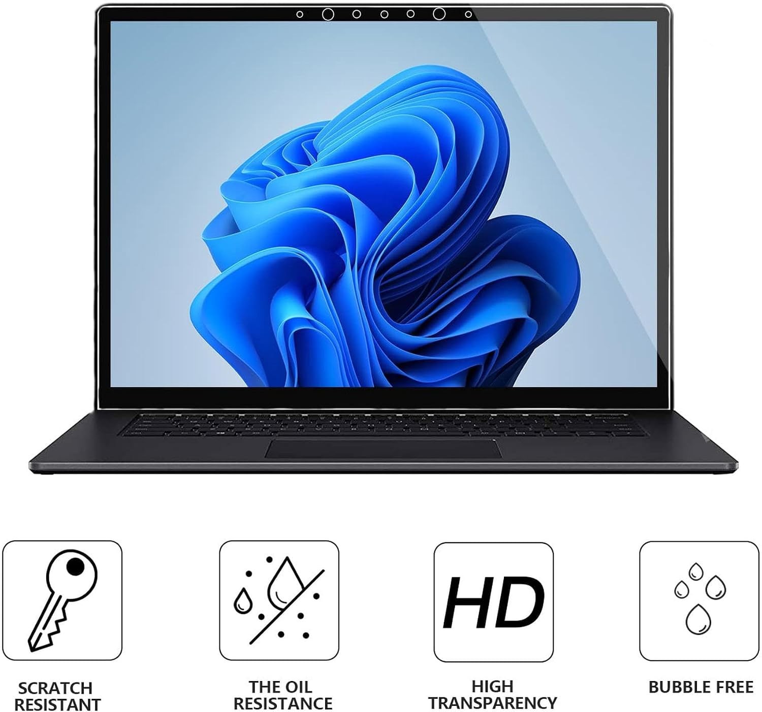 3-Pack Tempered Glass Screen Protector for 13.5 Inch Microsoft Surface Laptop 6
