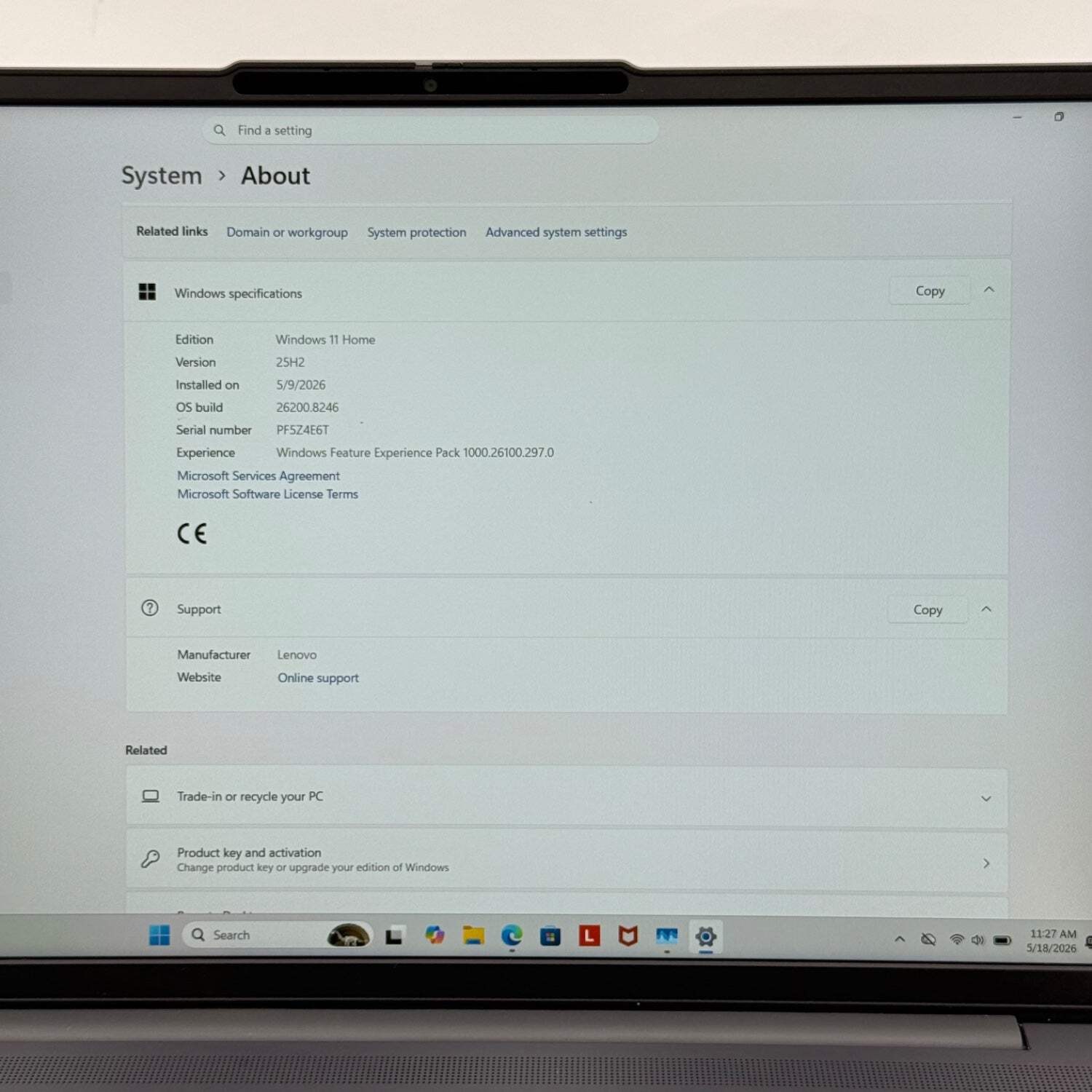 Lenovo IdeaPad Slim 3 15Q8X10 15.3″ Snapdragon X 2.9GHz 16GB RAM 256GB SSD