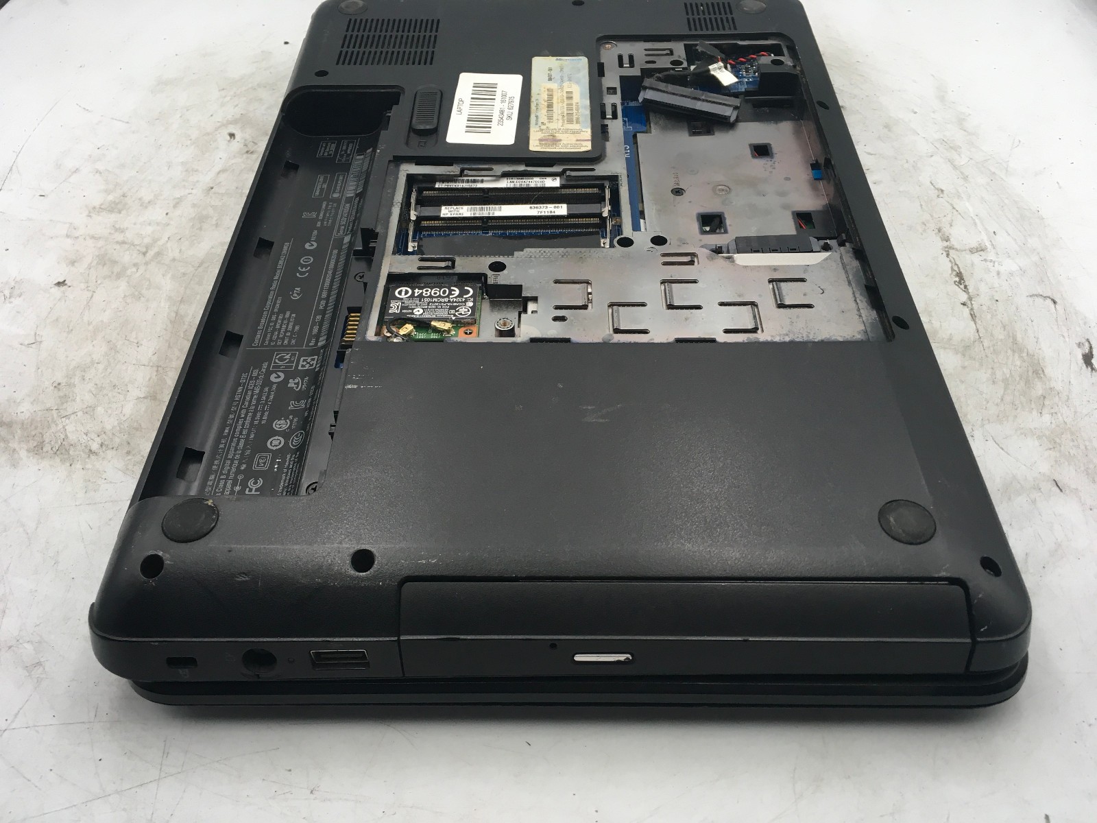 HP PAVILION G4 1226NR – BOOTS TO BIOS – INTEL I3 2330M – NO RAM – NO OS -READ-BB