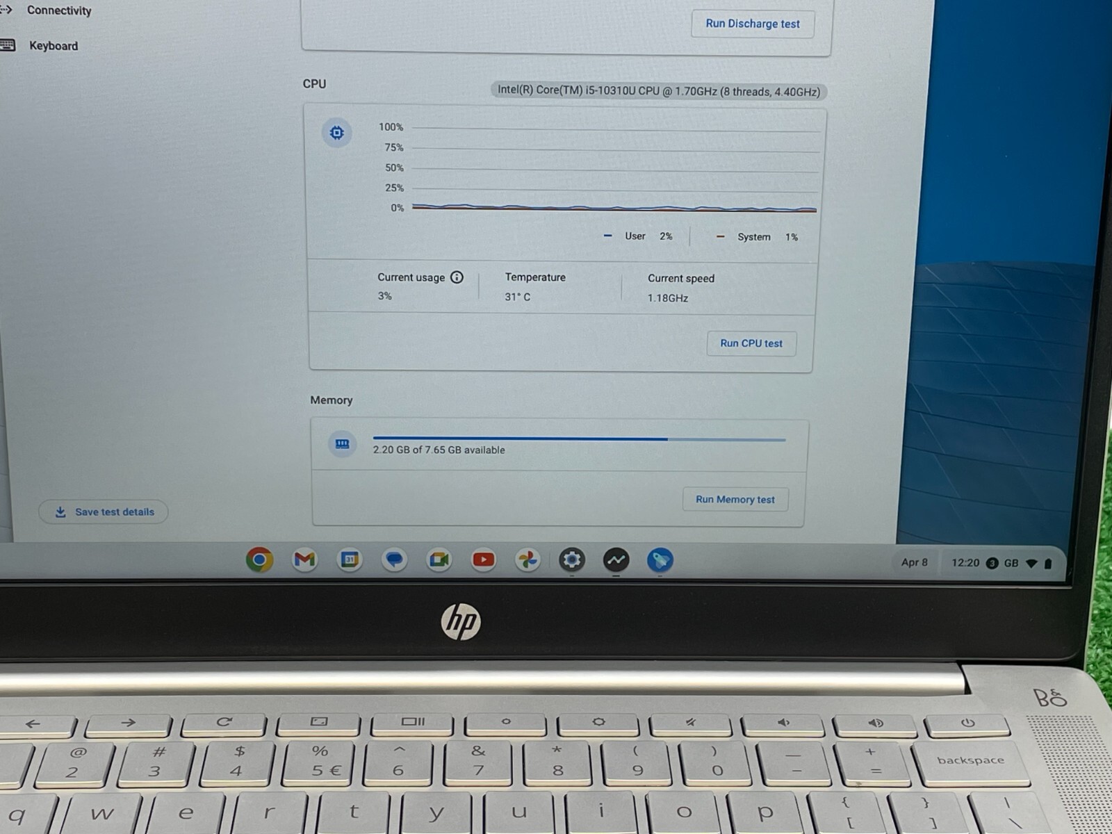 HP Pro c640 Chromebook Laptop Intel i5-10310U 1.70 / 8GB RAM / 64GB SSD / Touch