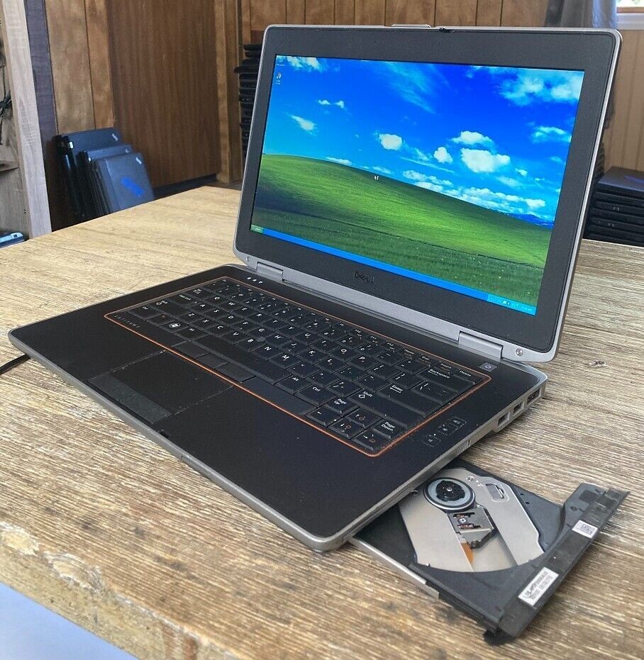 15.6″ Dell E6510 Laptop Vintage Windows XP Pro 32 Bit 2ghz 4gb 160gb DVDRW