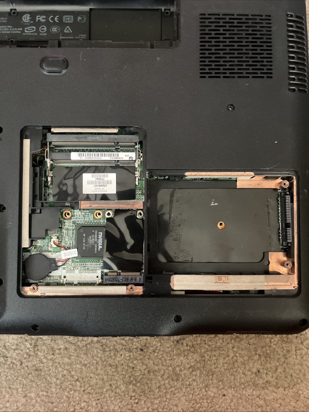 HP Pavilion dv9000 series laptop AMD Turion 64 X2 UNTESTED / FOR PARTS
