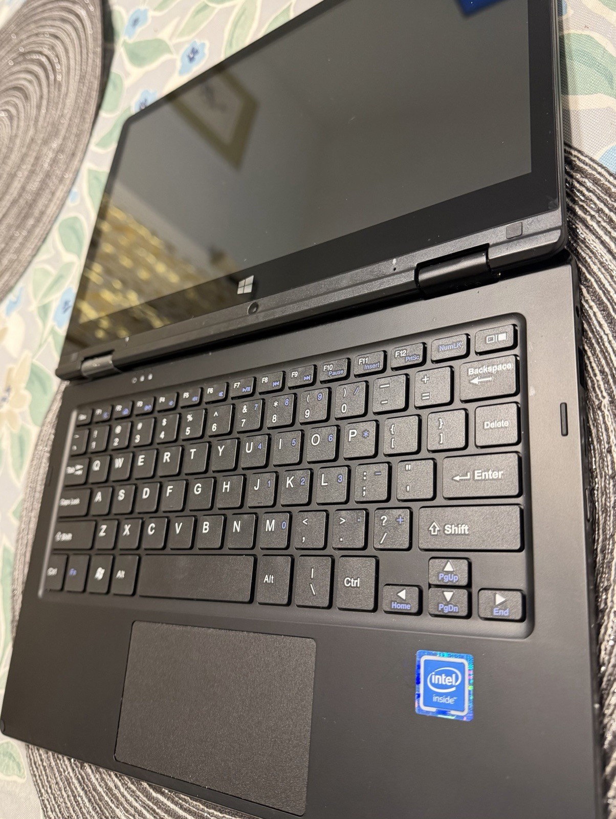 Ematic 11.6” Laptop Touchscreen Windows10 Intel Atom EWT118CB NS 64GB Used