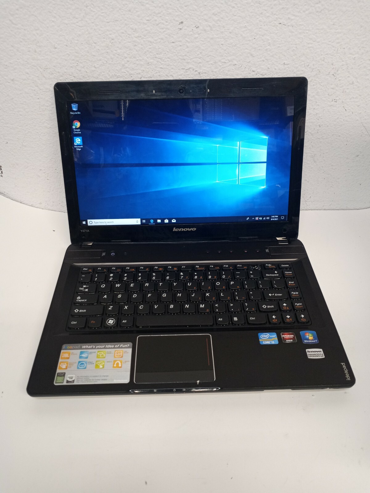 Lenovo ideapad Y471A Intel Core i5-2450M 2.5GHz 4GB 1TB HDD BT DVD Win10 *READ*