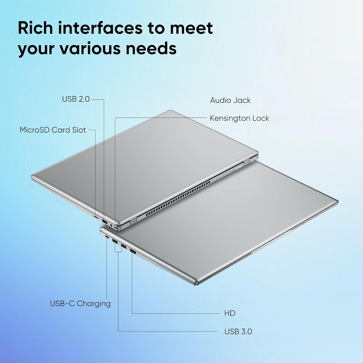 Laptop Computer, 15.6″ FHD IPS Display, Laptop for Student and Business, 16GB RA