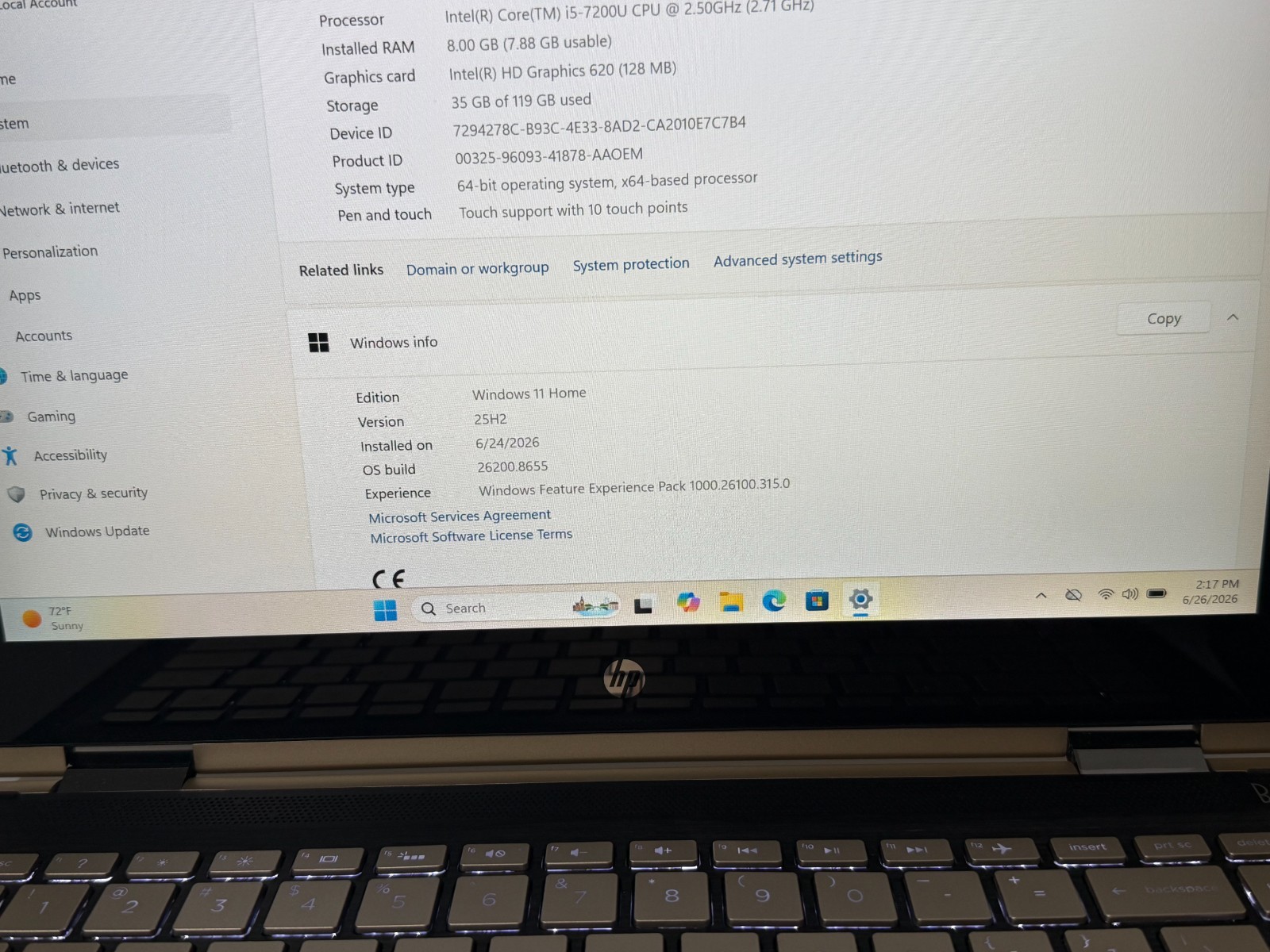 HP Pavilion x360 M3-U103DX Laptop Touch 13.3″ i5-7200U 8GB RAM 128GB SSD