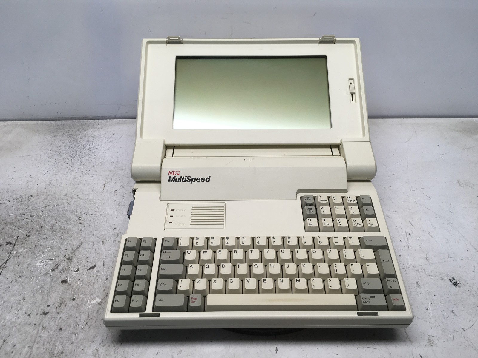 NEC MultiSpeed PC-16-01 NEC V30 9.54MHz 640 KB NO HDD No Batt