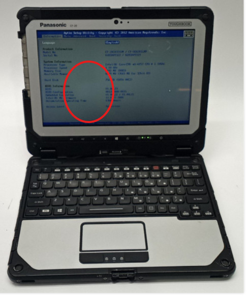 Panasonic ToughBook CF-20 TOUCH m5-6y57@1.10GHz 8GB/256GB M.2 Win11Pro MC208*!