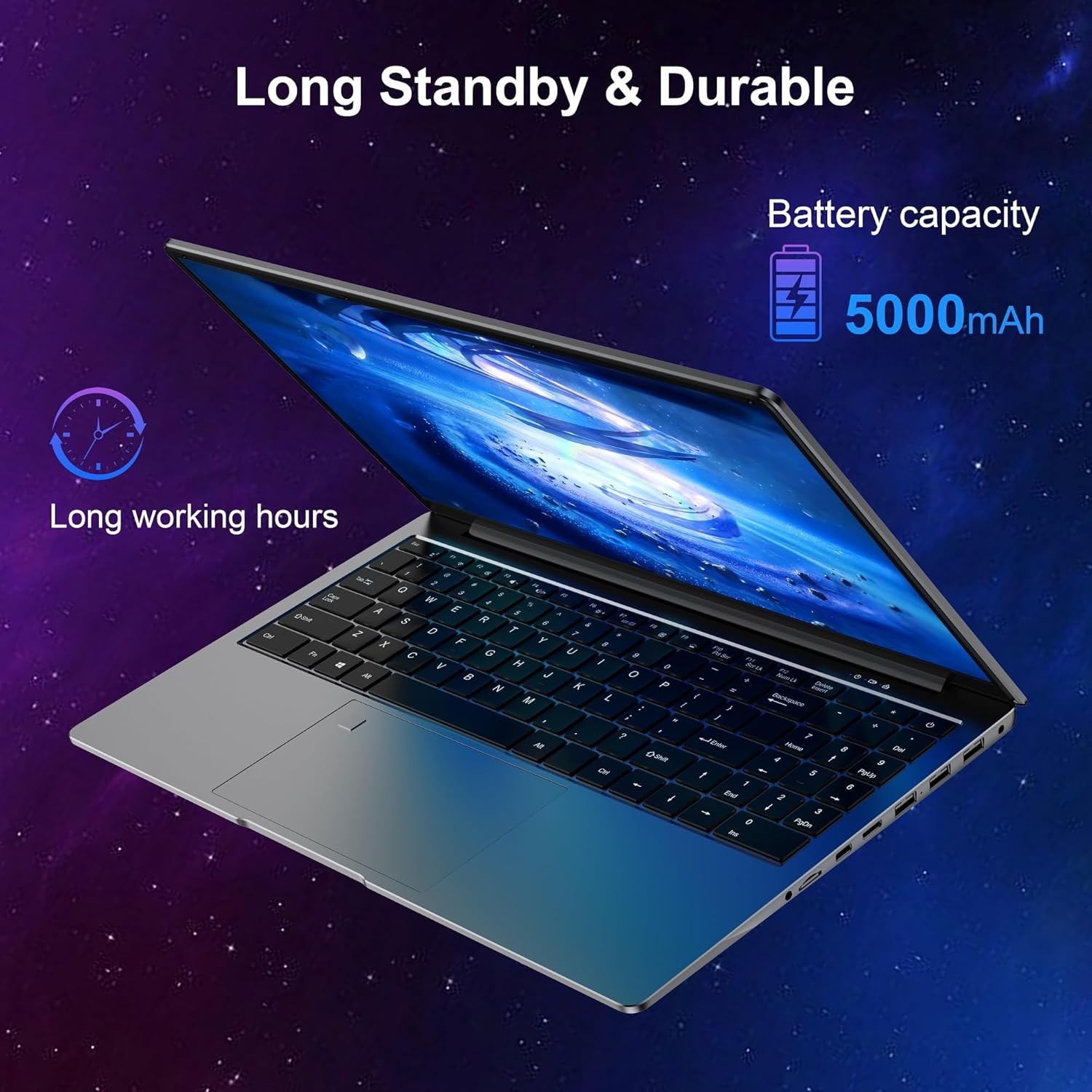 15.6″ Laptop Computer – Quad-Core N95 Processor (Up to 3.4GHz) PC…