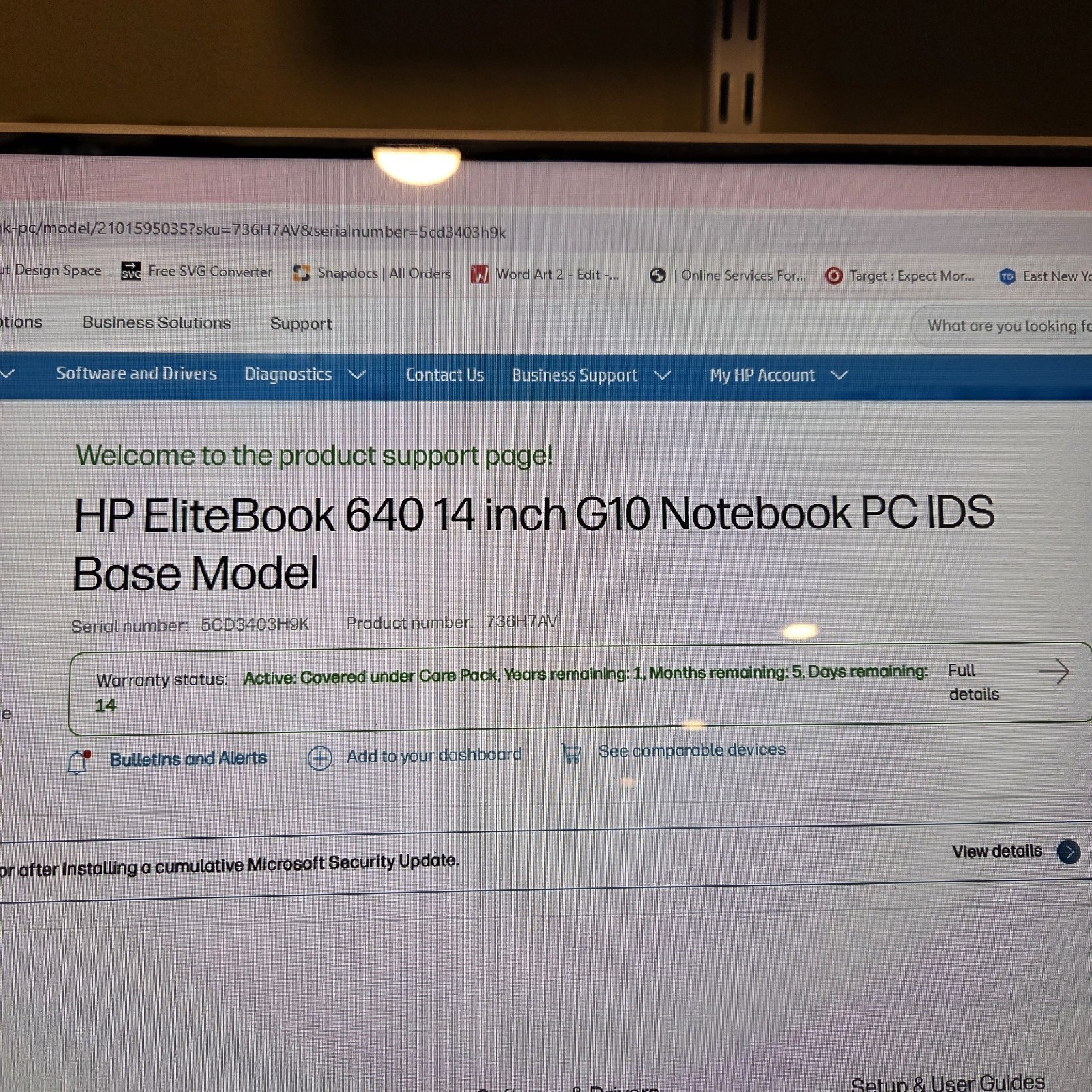 Hp Elitebook 640 14inch G10 Notebook Pc Ids Base Model