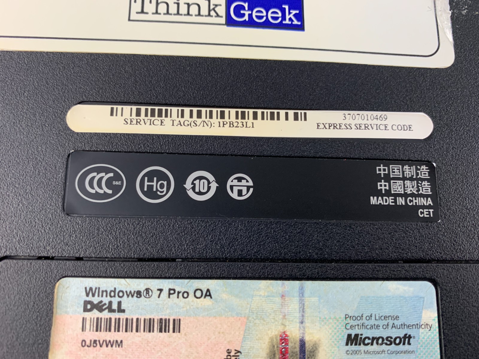 Dell Vostro 1720 Laptop, Intel Core 2 Duo 2.26GHz, 4GB RAM, 256GB SSD, Win7Pro
