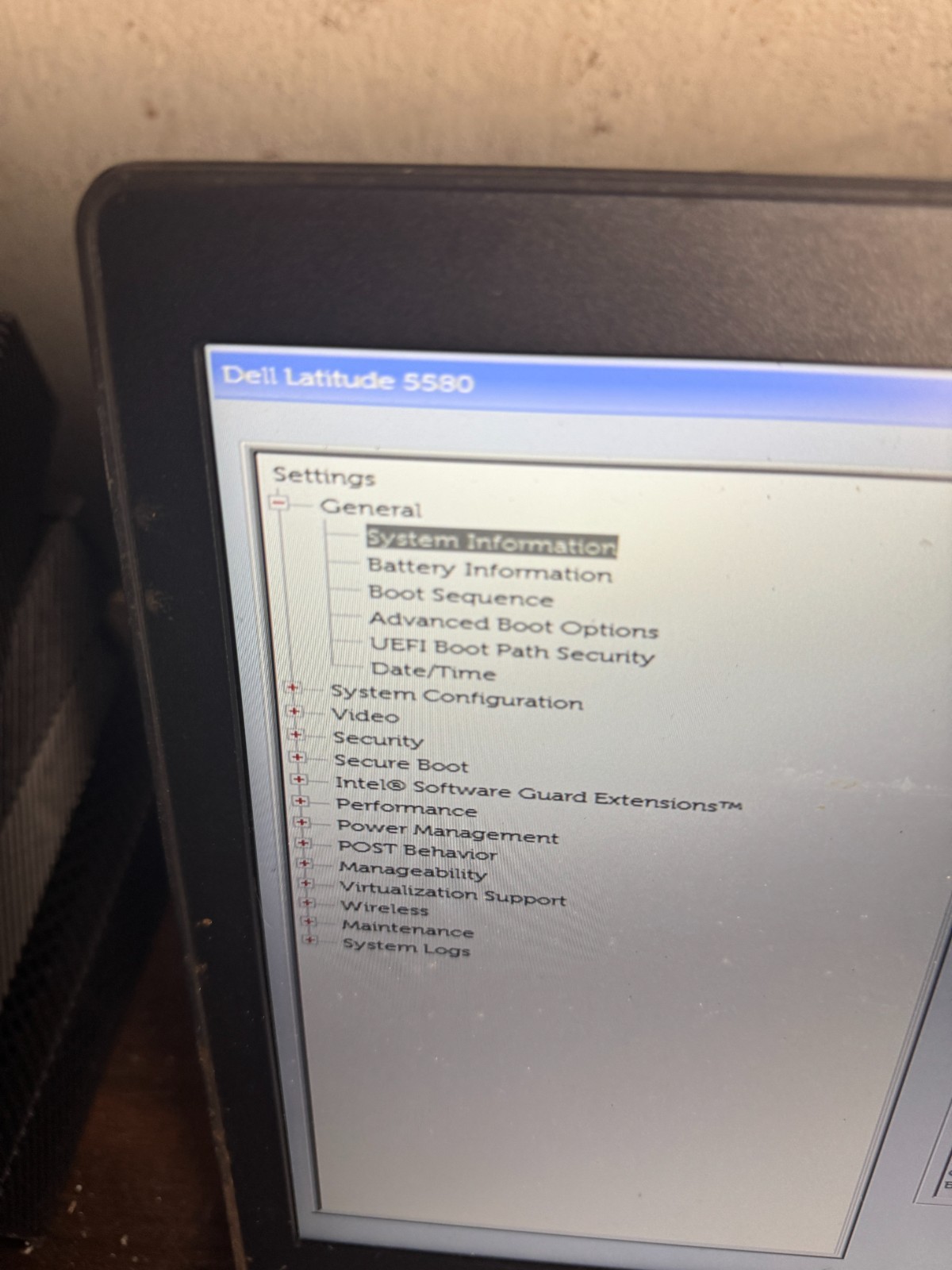 Dell Inc Latitude 5580 Core I5-6300 2.40GHz Laptop For Parts/Repair #5445