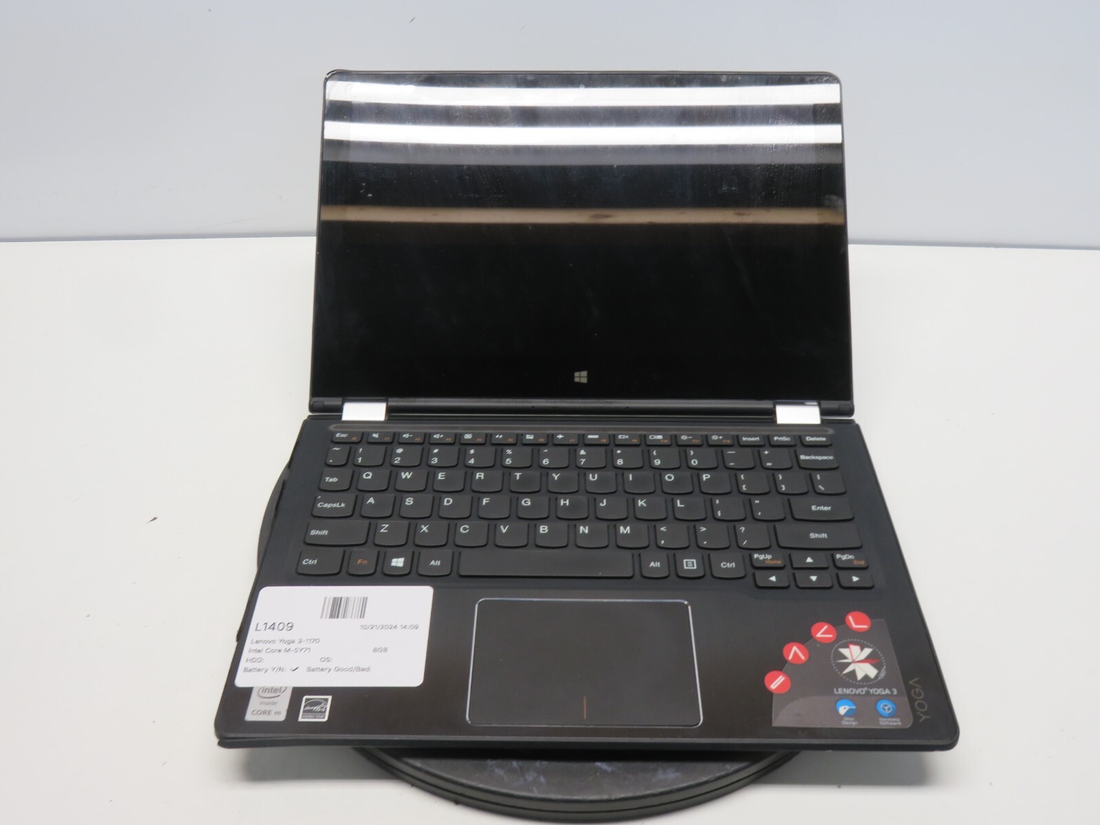 Lenovo Yoga 3-1170 Laptop M-5Y71 8GB Ram No HDD – Parts/Repair