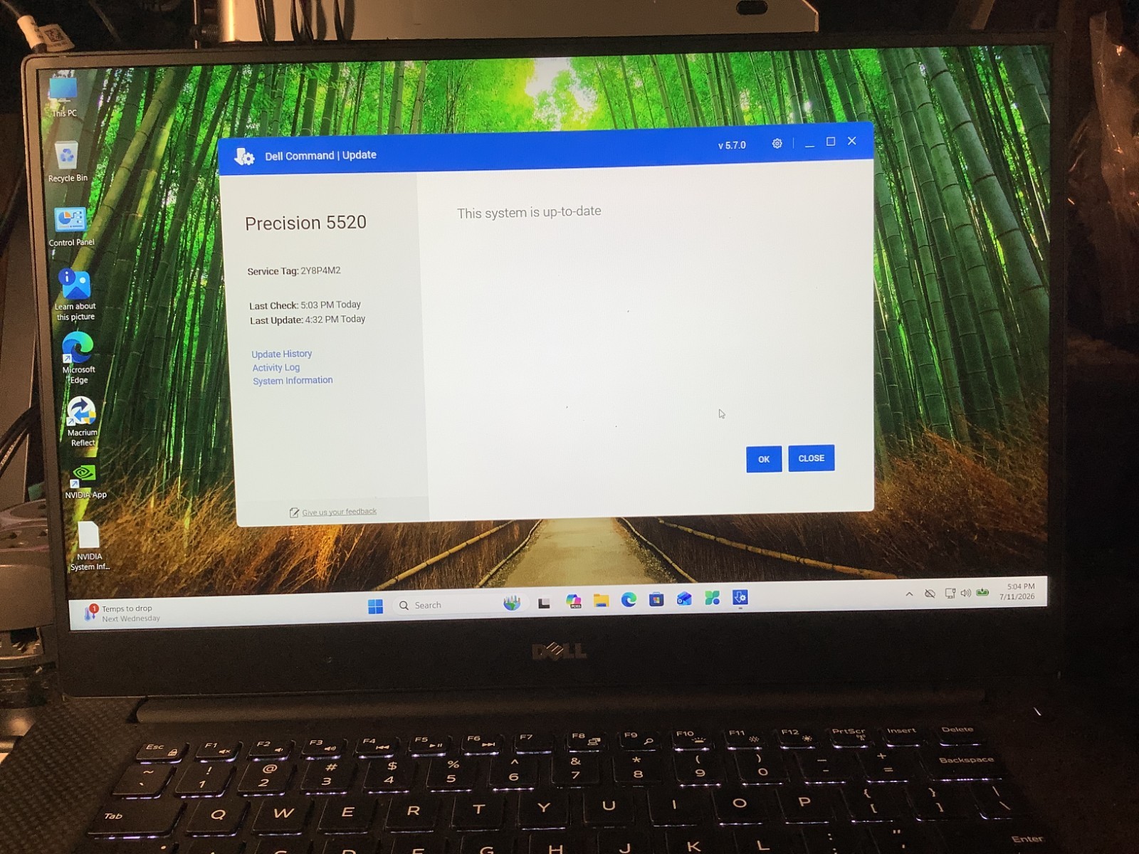Dell Precision 5520 Nvidia M1200, i7-7820HQ, 16GB – 256GB + 500 Windows 11 Pro