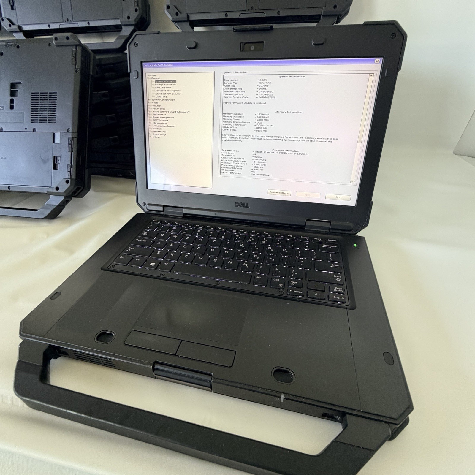 DELL Latitude 5420 rugged CORE i7 vPro 14″ FHD i7-8650U 1.9GHZ Inte TOUCH SCREEN