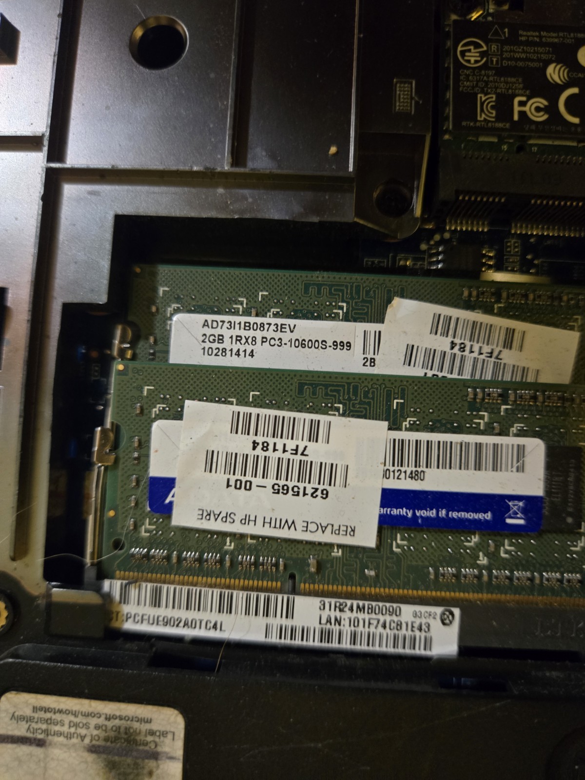 Hp Pavilion G7 for parts or repair. No Hdd